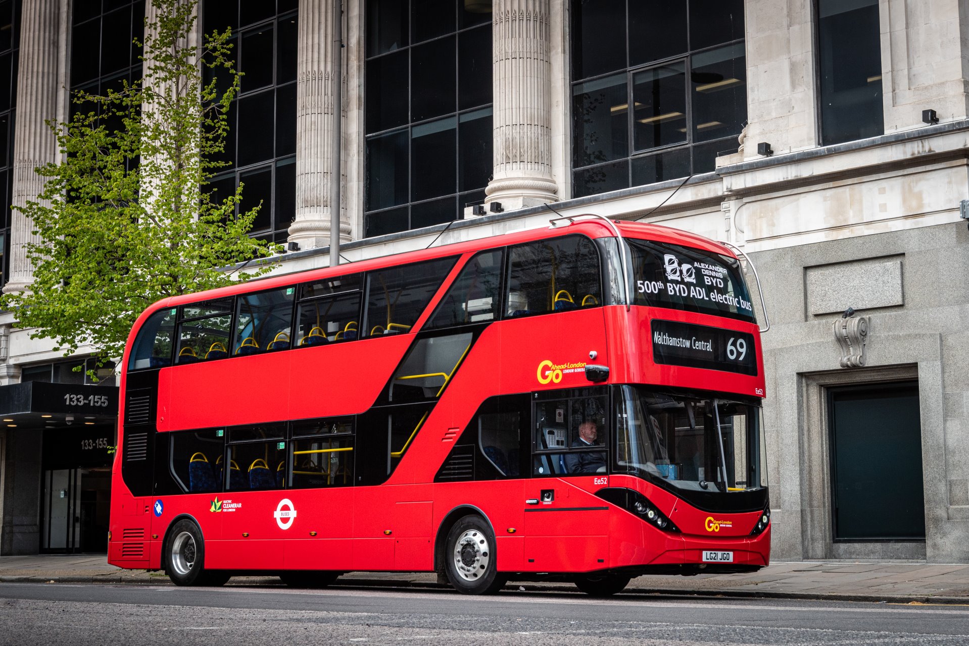 500th BYD ADL electric bus delivered to GoAhead London as orders top